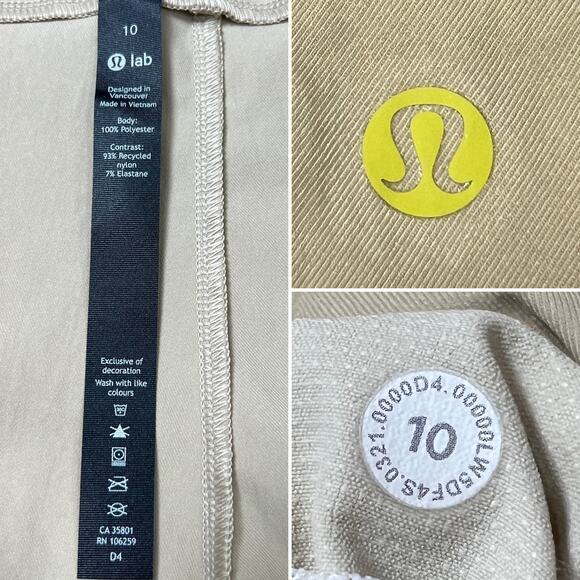 Lululemon Lab High-Rise Woven Jogger SIZE 10 Trench Brown Water Repellent Pocket - Picture 5 of 14